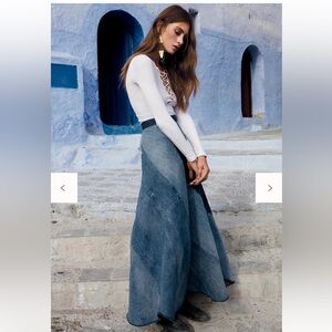 Free people Still Into You Denim Maxi